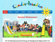 Tablet Screenshot of kinderparadies.com